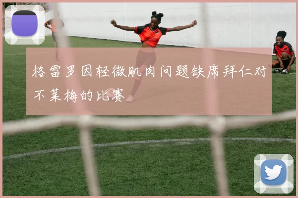 格雷罗因轻微肌肉问题缺席拜仁对不莱梅的比赛